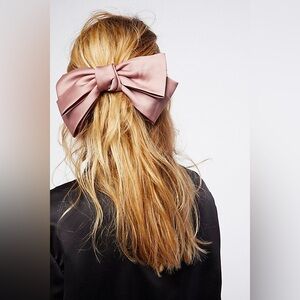 Free People Pink Bow Barrette